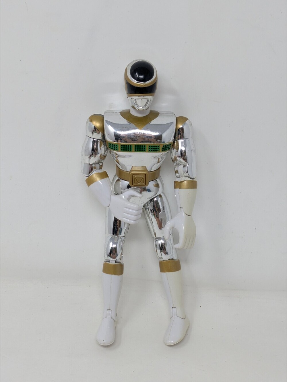 Mighty Morphin' Power Rangers Talking Silver Ranger In Space 1998 Bandai Works